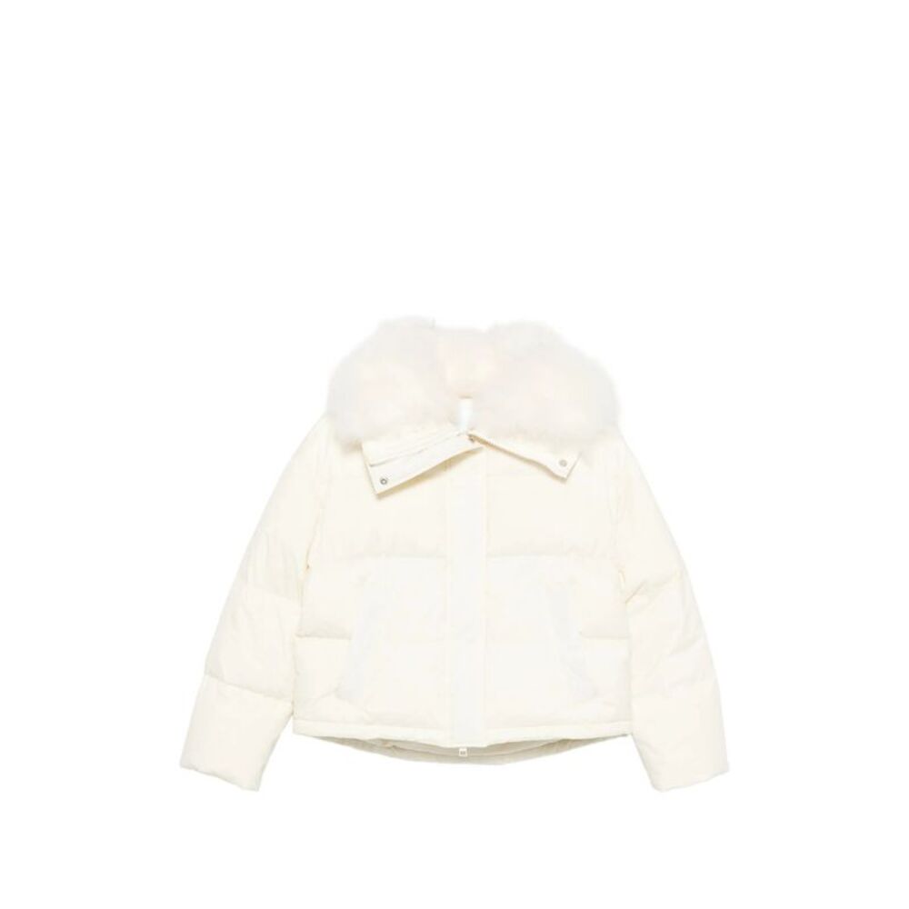 Yves Salomon Neutrals Jackets - Puffer Jackets Women